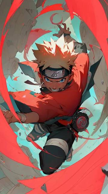 动漫《火影忍者》的主人公宇智波佐木鸣人（Naruto Uzumaki）